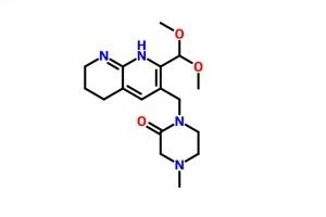 1-[2-(ジメトキシメチル)-5,6,7,8-テトラヒドロ-1,8-ナフチリジン-3-イル]メチル]-4-メチルピペラジン-2-1 CAS 1708975-38-5