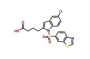 5-クロロ-1-[(6-ベンゾチアゾリル)スルホニル]-1H-インドール-2-ブタノイン酸CAS 927961-18-0
