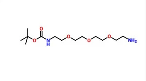 Tert-ブチル N-[2-[2-[2-(2-アミノエトキシ)エトキシ]エトキシ]エチル]カルバメート CAS 101187-40-0
