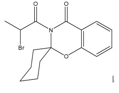 3-(2-ブロモ-1-オキソプロピル)-スピロ[2H-1,3-ベンゾオキサジン-2,1'-シクロヘキサン]{{10} }(3H)-1 CAS 158299-05-9