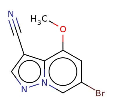 6-ブロモ-4-メトキシピラゾロ[1,5-a]ピリジン-3-カルボニトリル CAS 1207836-10-9